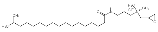 (2,3-epoxypropyl)dimethyl[3-[(16-methylheptadecanoyl)amino]propyl]ammonium chloride Structure