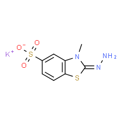 potassium 2-hydrazono-2,3-dihydro-3-methylbenzothiazole-5-sulphonate结构式