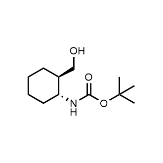 rel-tert-Butyl ((1R,2R)-2-(hydroxymethyl)cyclohexyl)carbamate Structure