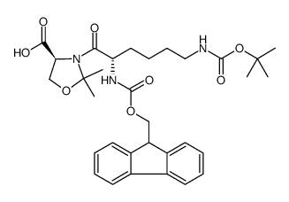 Fmoc-Lys(Boc)-Ser(psi(Me,Me)pro)-OH结构式