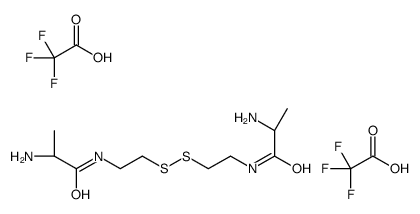 (2S)-2-amino-N-[2-[2-[[(2S)-2-aminopropanoyl]amino]ethyldisulfanyl]ethyl]propanamide,2,2,2-trifluoroacetic acid结构式