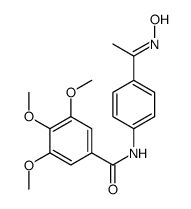 N-[4-(N-hydroxy-C-methylcarbonimidoyl)phenyl]-3,4,5-trimethoxybenzamide Structure