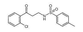 1-(2-chlorophenyl)-3-(tosylamino)propan-1-one Structure