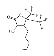 3-hydroxy-4-pentyl-5,5-bis(trifluoromethyl)oxolan-2-one Structure