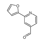 2-(furan-2-yl)pyridine-4-carbaldehyde结构式