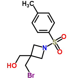 (3-(BROMOMETHYL)-1-TOSYLAZETIDIN-3-YL)METHANOL Structure