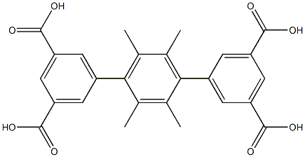 2',3',5',6'-tetramethyl-[1,1':4',1''-terphenyl]-3,3'',5,5''-tetracarboxylic acid Structure