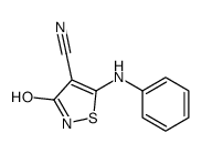 5-anilino-3-oxo-1,2-thiazole-4-carbonitrile Structure