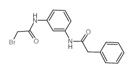 2-Bromo-N-{3-[(2-phenylacetyl)amino]-phenyl}acetamide Structure