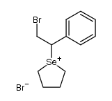 1-(2-bromo-1-phenylethyl)tetrahydro-1H-selenophen-1-ium bromide Structure