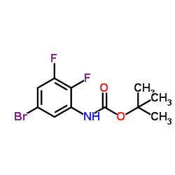 tert-Butyl (5-bromo-2,3-difluorophenyl)carbamate structure