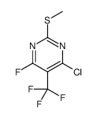 4-氯-6-氟-2-(甲基硫代)-5-(三氟甲基)嘧啶结构式