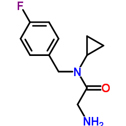 N-Cyclopropyl-N-(4-fluorobenzyl)glycinamide结构式