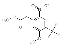 METHYL 2-(5-METHOXY-2-NITRO-4-(TRIFLUOROMETHYL)PHENYL)ACETATE structure