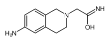 2-(6-amino-3,4-dihydro-1H-isoquinolin-2-yl)acetamide结构式