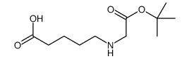 5-(BOC-N-METHYL-AMINO)PENTANOIC ACID结构式