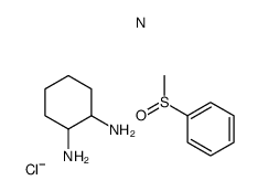 chloro(1,2-cyclohexanediamine-N,N')((methylsulfinyl)benzene-S)platinum(I) Structure