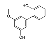 3-(2-hydroxyphenyl)-5-methoxyphenol结构式