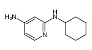 N2-cyclohexylpyridine-2,4-diamine structure