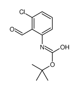 tert-butyl N-(3-chloro-2-formylphenyl)carbamate Structure