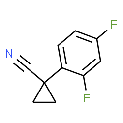 1-(2,4-difluorophenyl)cyclopropane-1-carbonitrile Structure