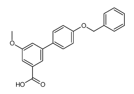 3-methoxy-5-(4-phenylmethoxyphenyl)benzoic acid结构式