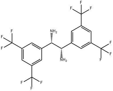 (1S,2S)-1,2-bis(3,5-bis(trifluoromethyl)phenyl)ethane-1,2-diamine structure