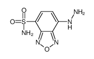 7-hydrazinyl-2,1,3-benzoxadiazole-4-sulfonamide结构式