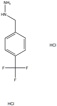 {[4‐(trifluoromethyl)phenyl]methyl}hydrazine dihydrochloride structure