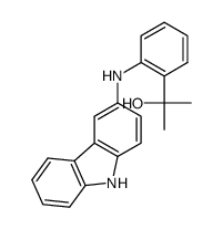 2-[2-(9H-carbazol-3-ylamino)phenyl]propan-2-ol结构式