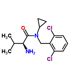 N-Cyclopropyl-N-(2,6-dichlorobenzyl)-L-valinamide Structure