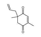 5-allyl-2,5-dimethylcyclohex-2-ene-1,4-dione结构式