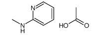 acetic acid,N-methylpyridin-2-amine结构式