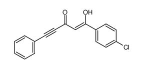 1-phenyl-5-p-chlorophenylpent-1-yne-3,5-dione Structure