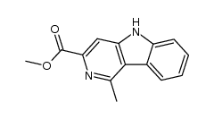 methyl 1-methyl-5H-pyrido[4,3-b]indole-3-carboxylate结构式