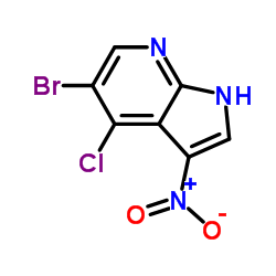 5-Bromo-4-chloro-3-nitro-1H-pyrrolo[2,3-b]pyridine structure