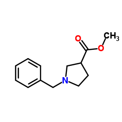 N-苄基-3-吡咯烷甲酸甲酯结构式