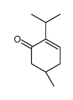 (5R)-5-methyl-2-propan-2-ylcyclohex-2-en-1-one Structure