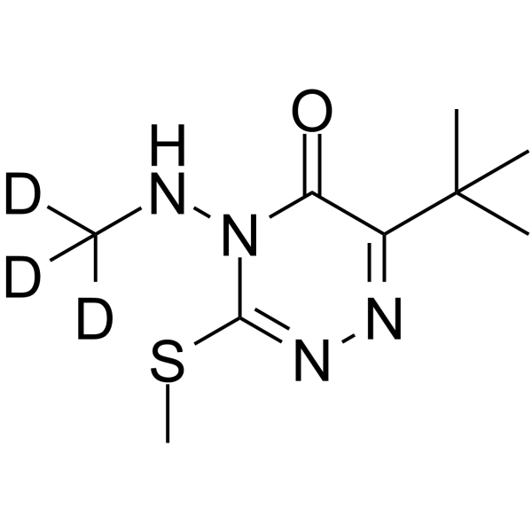 N-Methyl Metribuzin-d3 Structure