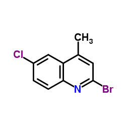 2-Bromo-6-chloro-4-methylquinoline Structure