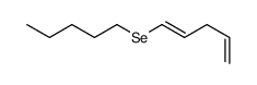 1-penta-1,4-dienylselanylpentane Structure