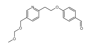 4-(2-(5-((methoxymethoxy)methyl)pyridin-2-yl)ethoxy)benzaldehyde Structure