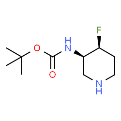 tert-butyl N-[(3R,4S)-4-fluoropiperidin-3-yl]carbamate picture