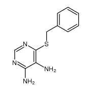 6-benzylsulfanyl-pyrimidine-4,5-diamine Structure