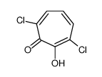 3,7-dichloro-2-hydroxycyclohepta-2,4,6-trien-1-one Structure