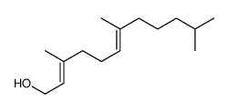 (2E,6E)-3,7,11-Trimethyl-2,6-dodecadien-1-ol Structure