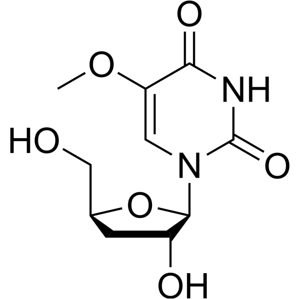 3’-Deoxy-5-methoxyuridine结构式