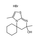 3',7'-dimethyl-6',7'-dihydro-spiro[cyclohexane-1,5'-thiazolo[3,2-a]pyrimidin]-7'-ol, hydrobromide结构式