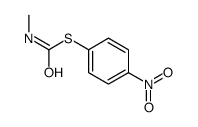 Methylcarbamothioic acid S-(p-nitrophenyl) ester结构式