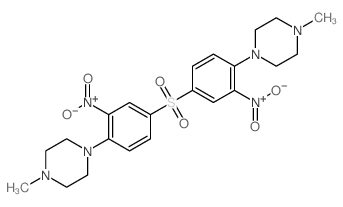 Piperazine,1,1'-[sulfonylbis(2-nitro-4,1-phenylene)]bis[4-methyl- (9CI)结构式